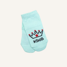 Носочки тонкі бавовняні Бірюзові"King"