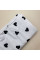 Непромокаюча пелюшка · Біла з чорними сердечками · З синтепоном — Babywear