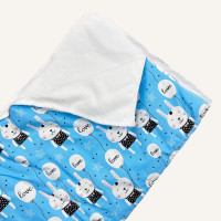 Непромокаюча пелюшка · Блакитна з зайчиками · З синтепоном — Babywear