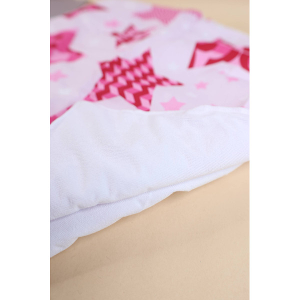 Непромокаюча пелюшка · Рожева з зірочками · З синтепоном — Babywear