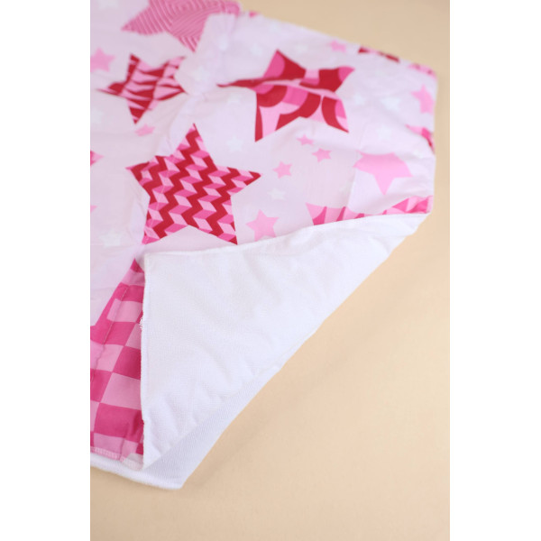 Непромокаюча пелюшка · Рожева з зірочками · З синтепоном — Babywear