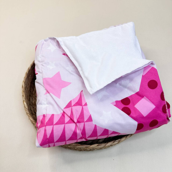 Непромокаюча пелюшка · Рожева з зірочками · З синтепоном — Babywear