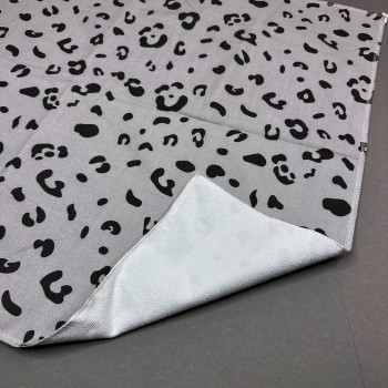 Непромокаюча пелюшка · 120×60 см · Сірий леопардовий — Babywear