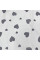 Непромокаюча пелюшка · 80×65 см · Біла сірі сердечка — Babywear