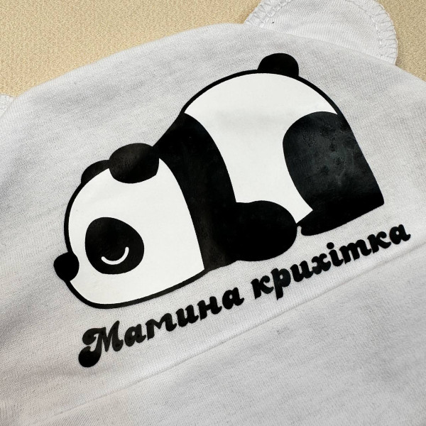 Шапочка із куліру Білий "Мамина крихітка"