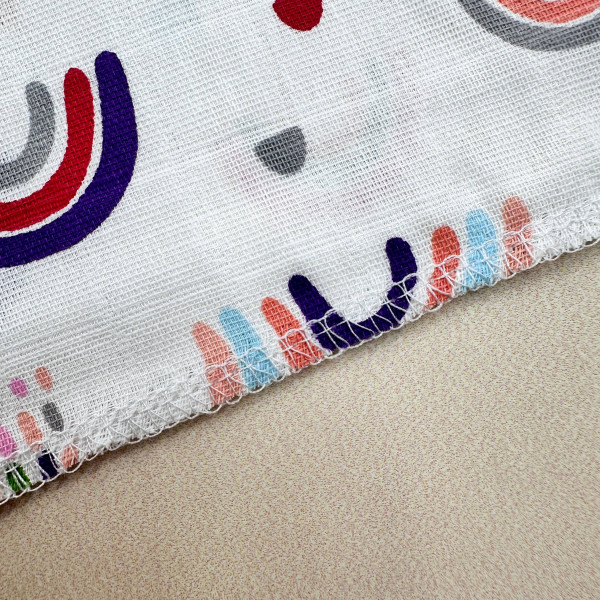 Муслінова пелюшка · 90×80 см. · Різнокольорові весняні веселки — Babywear