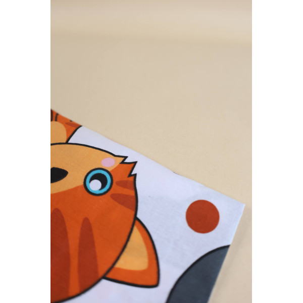 Бавовняна пелюшка · 90×70 см. · Різнокольорові котики — Babywear