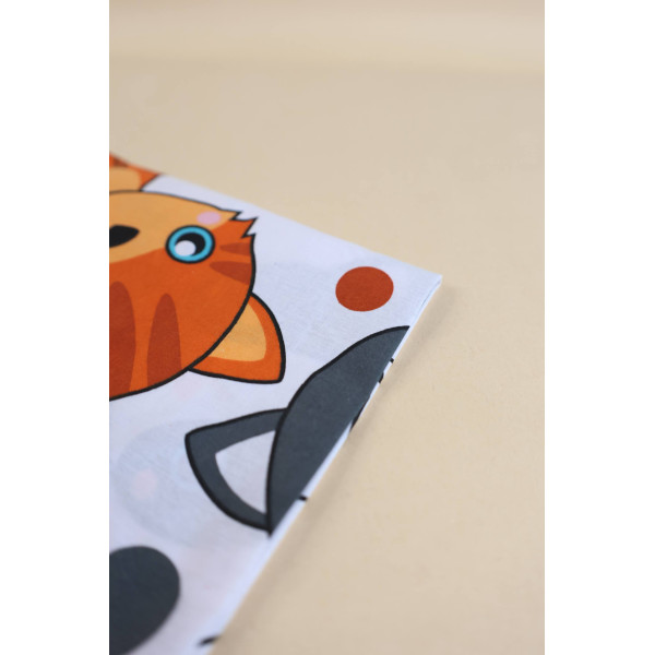 Бавовняна пелюшка · 90×70 см. · Різнокольорові котики — Babywear
