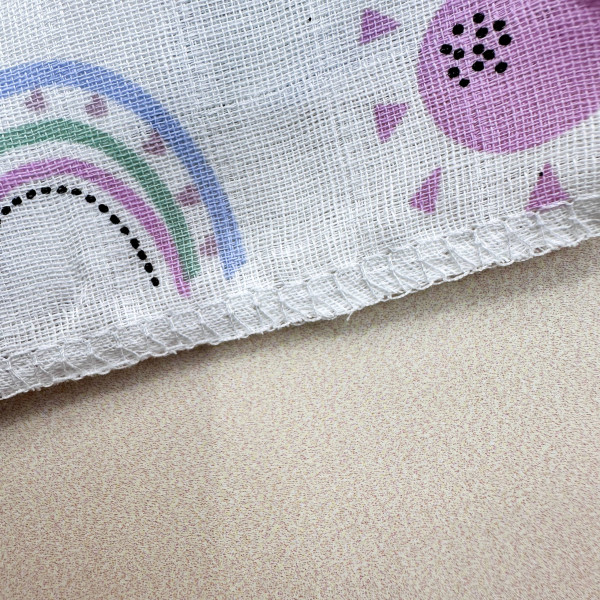 Муслінова пелюшка · 90×80 см. · Різнокольорові веселки — Babywear