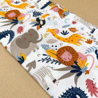 Муслінова пелюшка · 90×80 см. · Екзотичні тваринки — Babywear