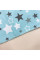Бавовняна пелюшка · 90×110 см · Бірюзова із зірочками — Babywear