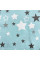 Бавовняна пелюшка · 90×110 см · Бірюзова із зірочками — Babywear
