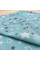 Бавовняна пелюшка · 90×110 см · Бірюзова із зірочками — Babywear