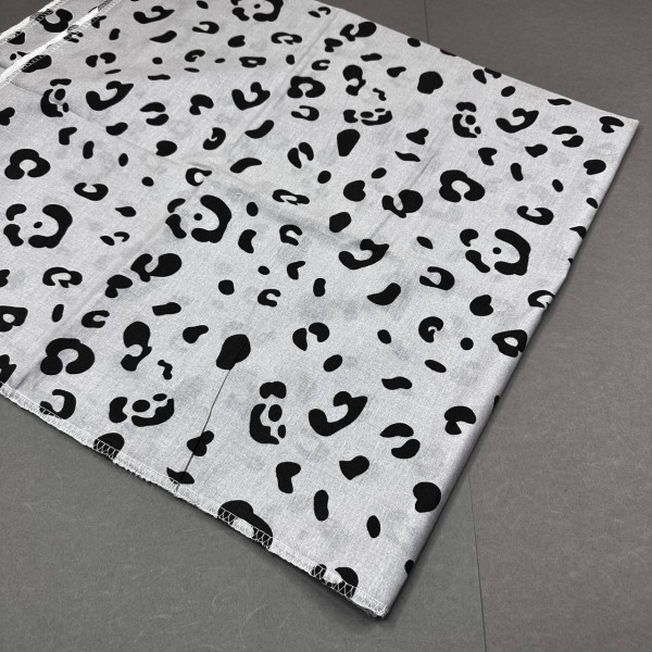 Бавовняна пелюшка · 90×110 см · Сірий леопардовий — Babywear