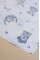 Муслінова пелюшка · 90×80 см. · Блакитний ведмедик — Babywear