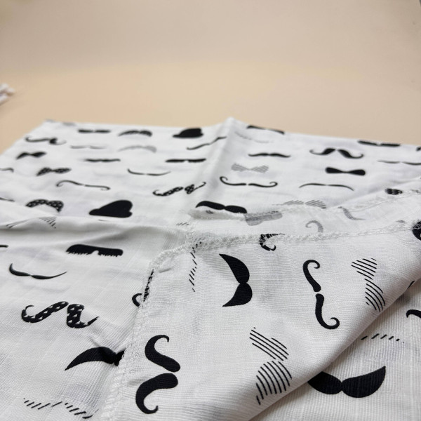 Муслінова пелюшка · 90×80 см. · Вуса — Babywear
