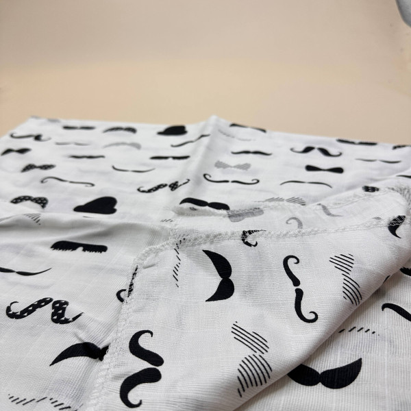 Муслінова пелюшка · 90×80 см. · Вуса — Babywear
