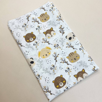 Бавовняна пелюшка · 90×70 см · Лісові звірі — Babywear