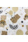 Бавовняна пелюшка · 60×45 см · Ведмедик з кулькою · Водонепроникна — Babywear