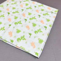 Ситцева пелюшка · 90×100 см · Зелені дракони — Babywear