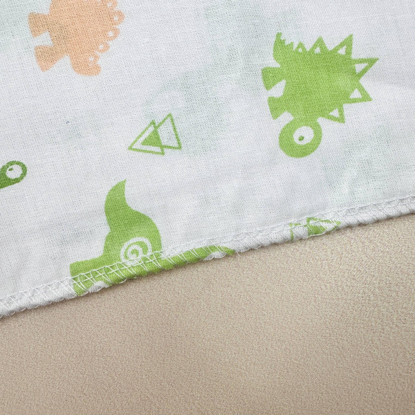 Ситцева пелюшка · 90×100 см · Зелені дракони — Babywear