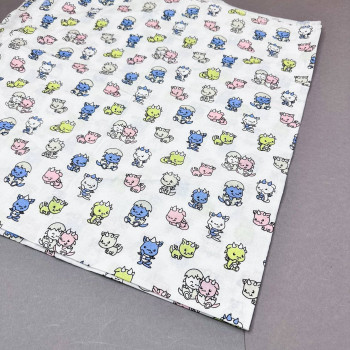 Ситцева пелюшка · 90×100 см · Маленькі дракони — Babywear