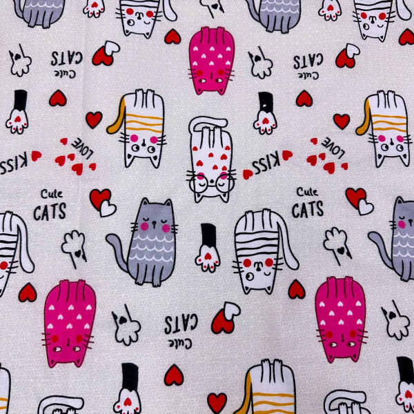 Непромокаюча пелюшка · 80×65 см. · Світло-сіра коти — Babywear