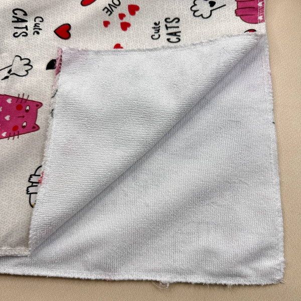 Непромокаюча пелюшка · 80×65 см. · Світло-сіра коти — Babywear