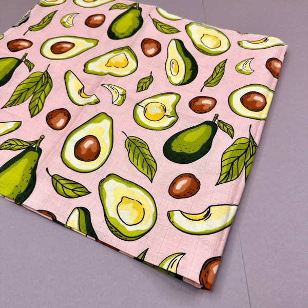 Муслінова пелюшка · 90×80 см. · Пудрова з авокадо — Babywear