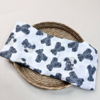 Муслінова пелюшка · 90×80 см. · Сірі ведмедики — Babywear