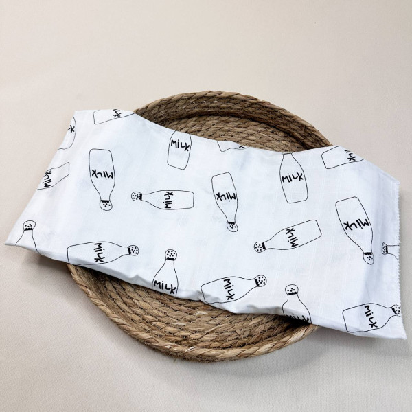 Муслінова пелюшка · 90×80 см. · Бутилочки Milk — Babywear