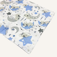 Ситцева пелюшка · 90×100 см · Коали на місяцях — Babywear