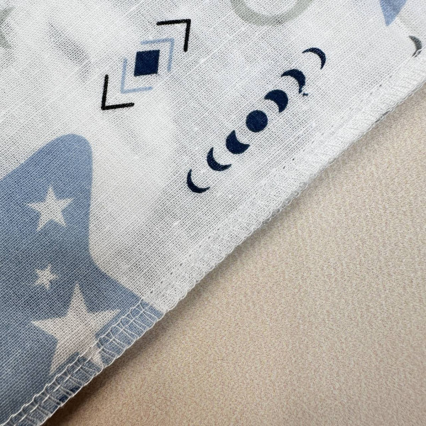 Ситцева пелюшка · 90×100 см · Коали на місяцях — Babywear
