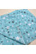 Бавовняна пелюшка · 90×70 см · Бірюзова із зірочками — Babywear