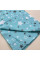Бавовняна пелюшка · 90×70 см · Бірюзова із зірочками — Babywear