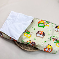 Непромокаюча пелюшка · Жовта з совами · З синтепоном — Babywear