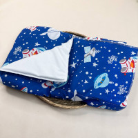 Непромокаюча пелюшка · Синя з космонавтами · З синтепоном — Babywear