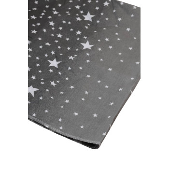 Бавовняна пелюшка · 90×70 см. · Сіра з зірками — Babywear
