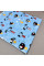 Бавовняна пелюшка · 90×70 см · Блакитна з песиками — Babywear