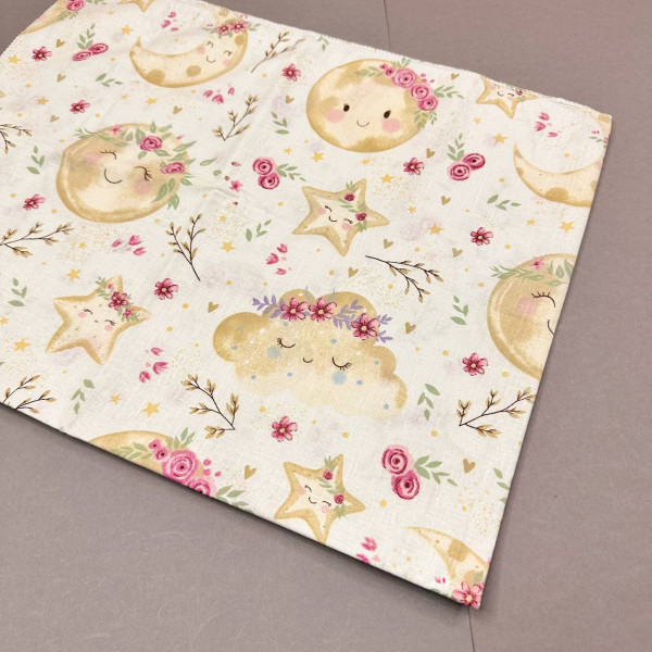 Бавовняна пелюшка · 90×110 см · Місяць та зорі — Babywear