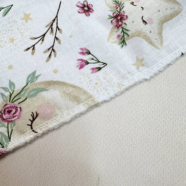 Бавовняна пелюшка · 90×110 см · Місяць та зорі — Babywear