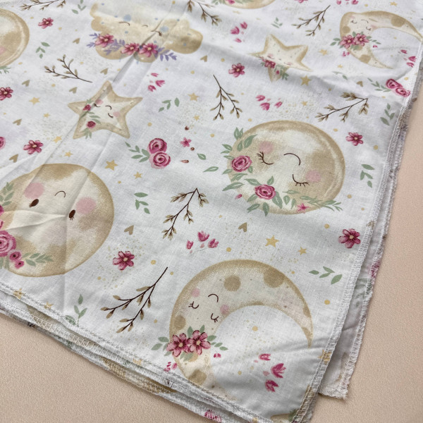 Бавовняна пелюшка · 90×110 см · Місяць та зорі — Babywear
