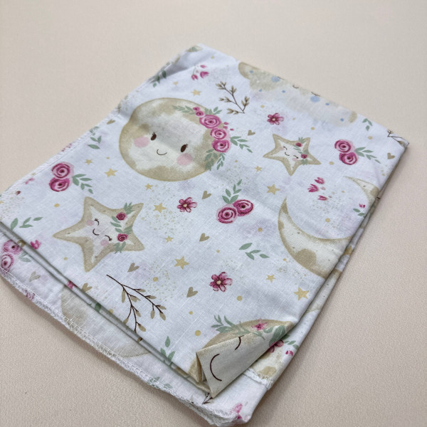 Бавовняна пелюшка · 90×110 см · Місяць та зорі — Babywear
