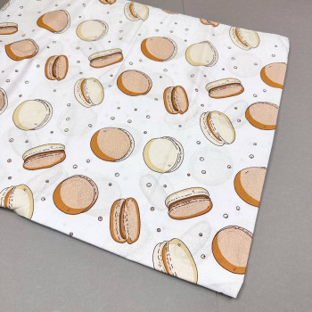 Бавовняна пелюшка · 90×110 см · Біла пряниками — Babywear