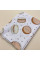 Бавовняна пелюшка · 90×110 см · Біла пряниками — Babywear