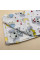 Бавовняна пелюшка · 90×110 см · Білі слоники з кульками — Babywear
