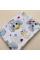 Бавовняна пелюшка · 90×110 см · Білі слоники з кульками — Babywear