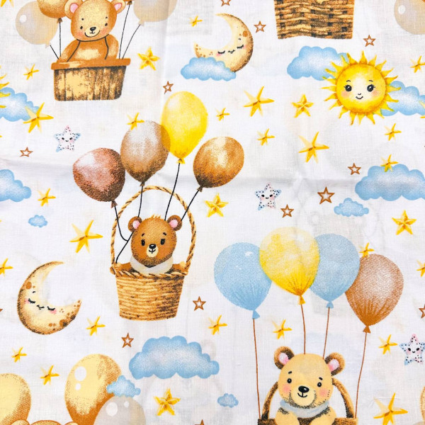 Бавовняна пелюшка · 90×110 см · Біла з мішками 