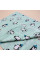 Бавовняна пелюшка · 90×110 см · Бірюзова з пінгвінами — Babywear