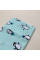 Бавовняна пелюшка · 90×110 см · Бірюзова з пінгвінами — Babywear